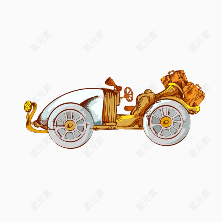 时尚复古老爷车