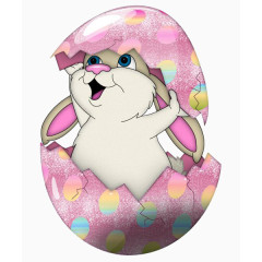 彩蛋鸡蛋篮子复活节装饰兔子