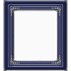 欧式蓝色相框