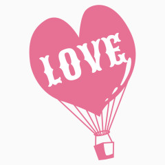 卡通love气球