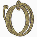 绳子蛮荒的美国西部