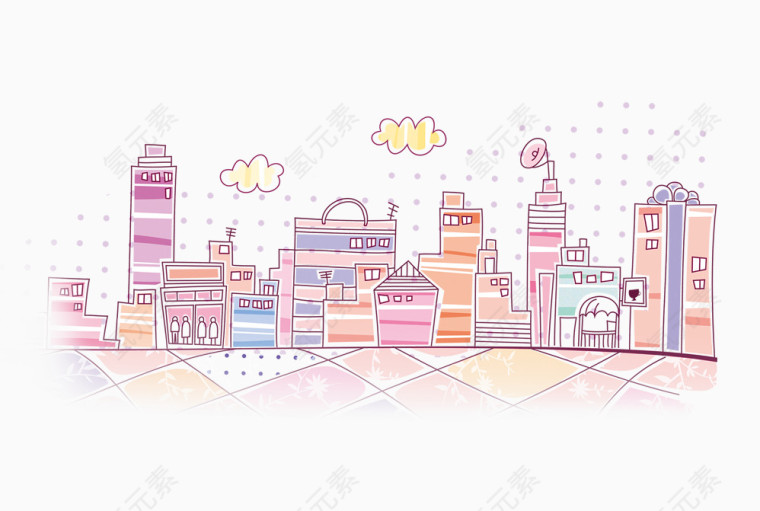 手绘城市