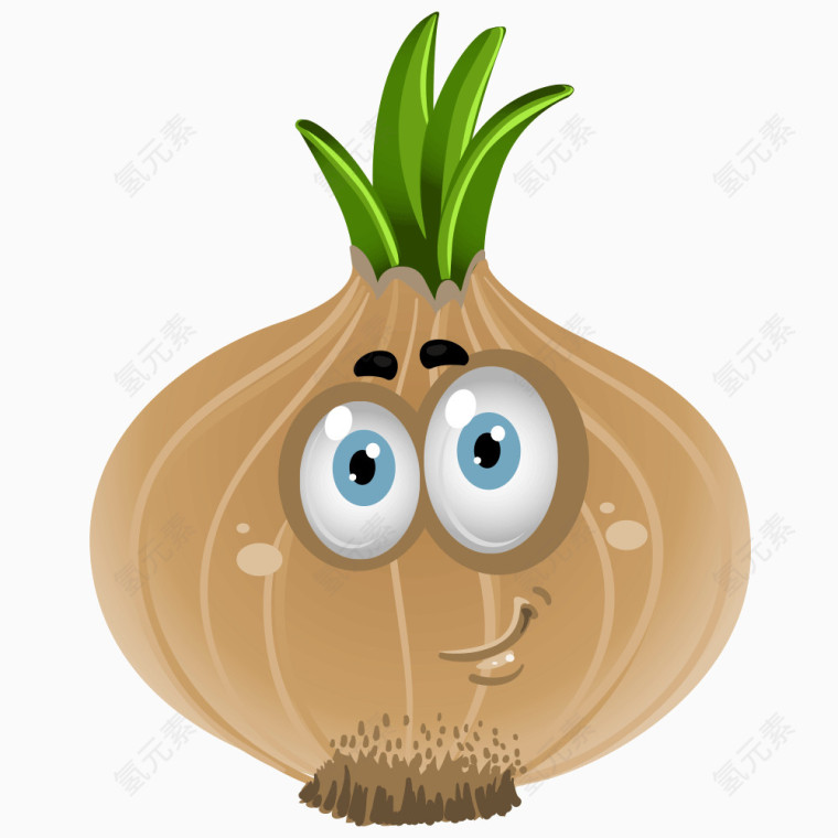 卡通蔬菜表情素材