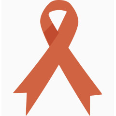 矢量橘色商务解说黄绸丝带