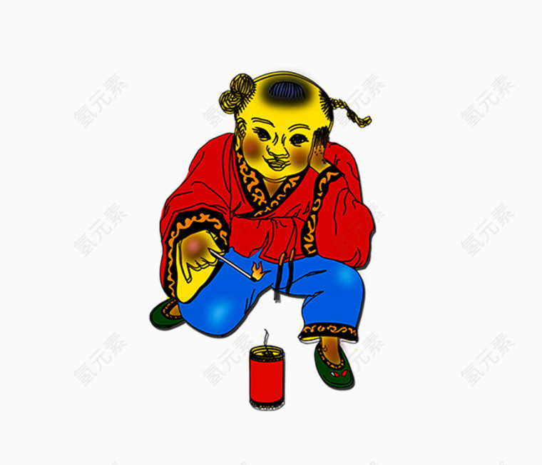 过年卡通人物
