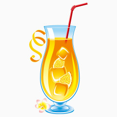 卡通冷饮果汁饮料饮管橙汁