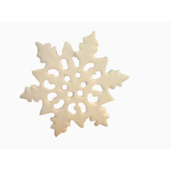 卡通手绘立体白色雪花