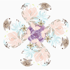 三叶草花卉花纹