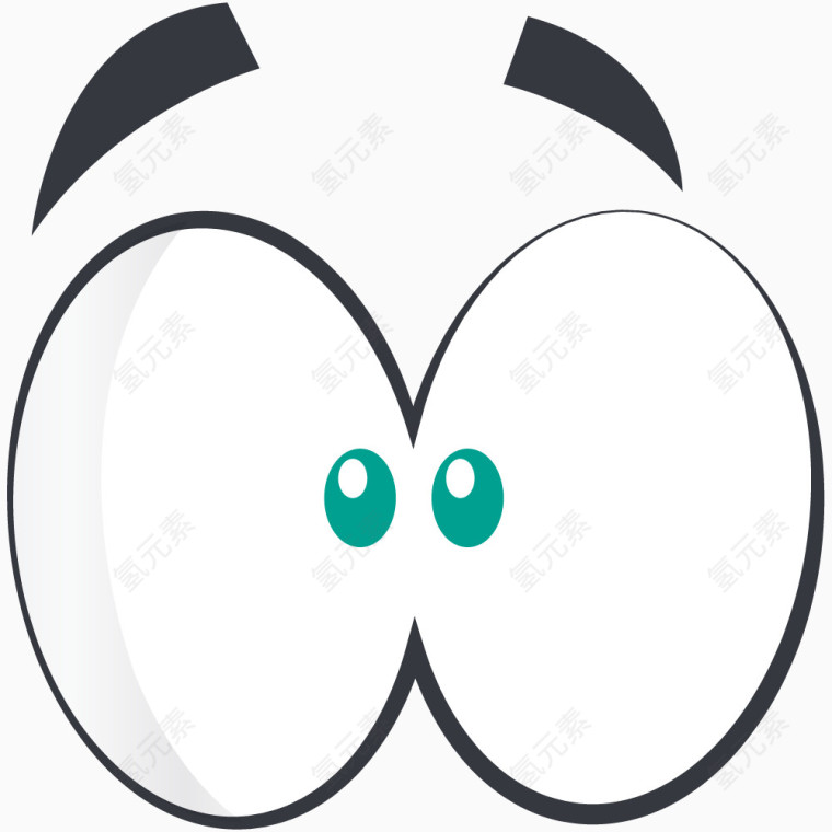 卡通漫画眼睛表情