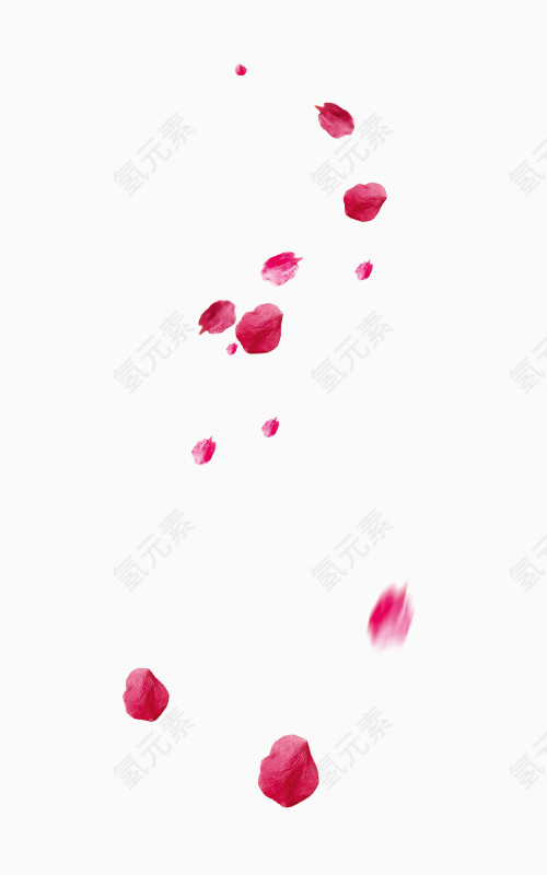 五彩漂浮花瓣