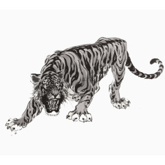 十二生肖水墨画素材