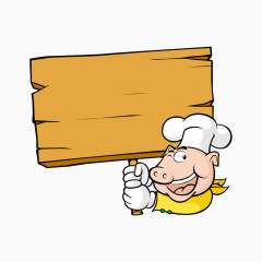 卡通手绘小猪告示板