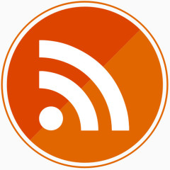 橙色RSS分享社会社交媒体