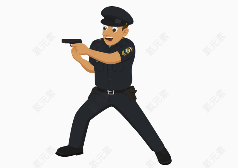 帅气手绘交警