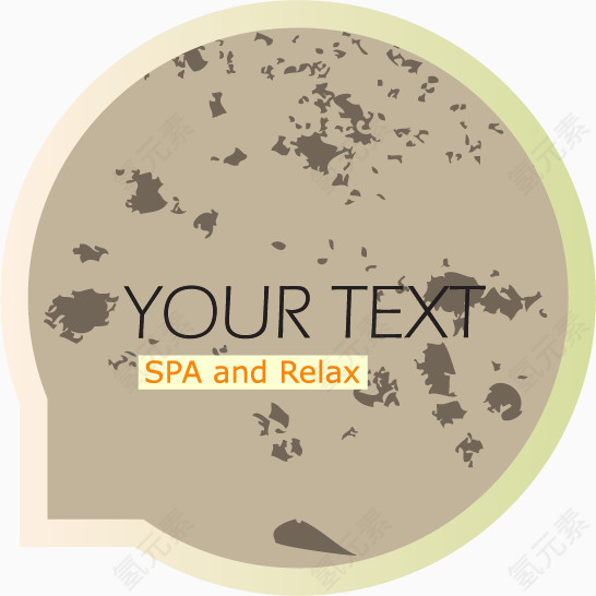 淡灰色圆圈对话框