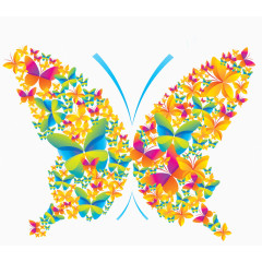 蝴蝶春季海报装饰