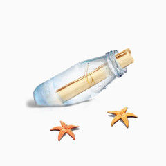 漂流瓶png素材