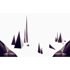 三角立体不规则图形素材