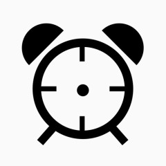 报警时钟秒表时间定时器看标准自由图标