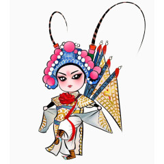 卡通京剧素材装饰