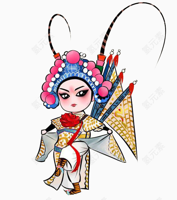 卡通京剧素材装饰