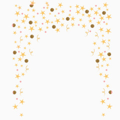 五角星远点碎片装饰