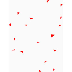 红色不规则三角形飘落