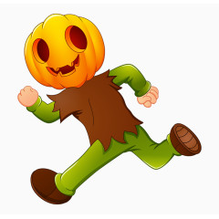 带着南瓜头的人