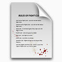 血文件战斗俱乐部纸规则搏击俱乐部