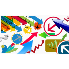 箭头中心汇点一体化图示