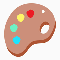 卡通手绘调色板