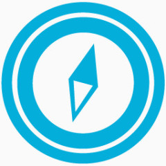 指南针地铁车站的蓝色图标