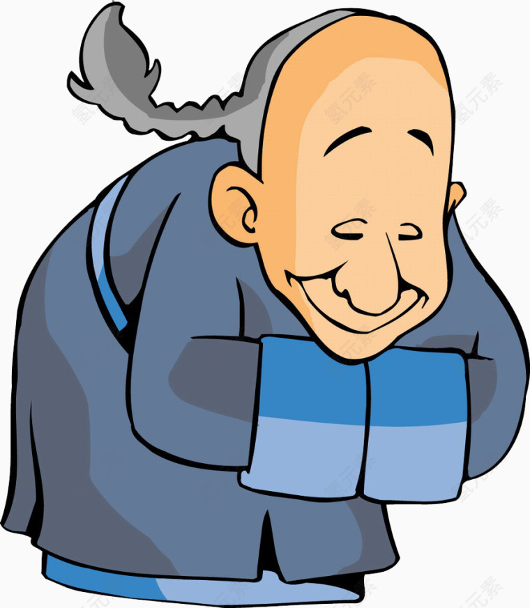 卡通人物小老头