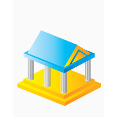 彩色屋顶的小卖部