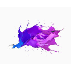 紫色泼墨色彩背景装饰图