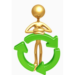 小金人展示模型