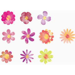 0款水粉扁平花瓣