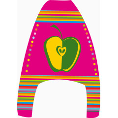 卡通水果字母图标A