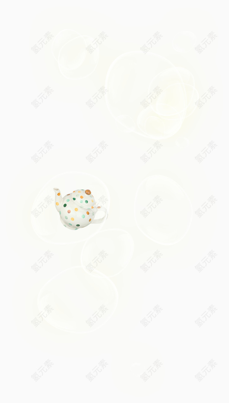 彩色茶壶
