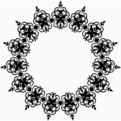 复古花边装饰花纹背景