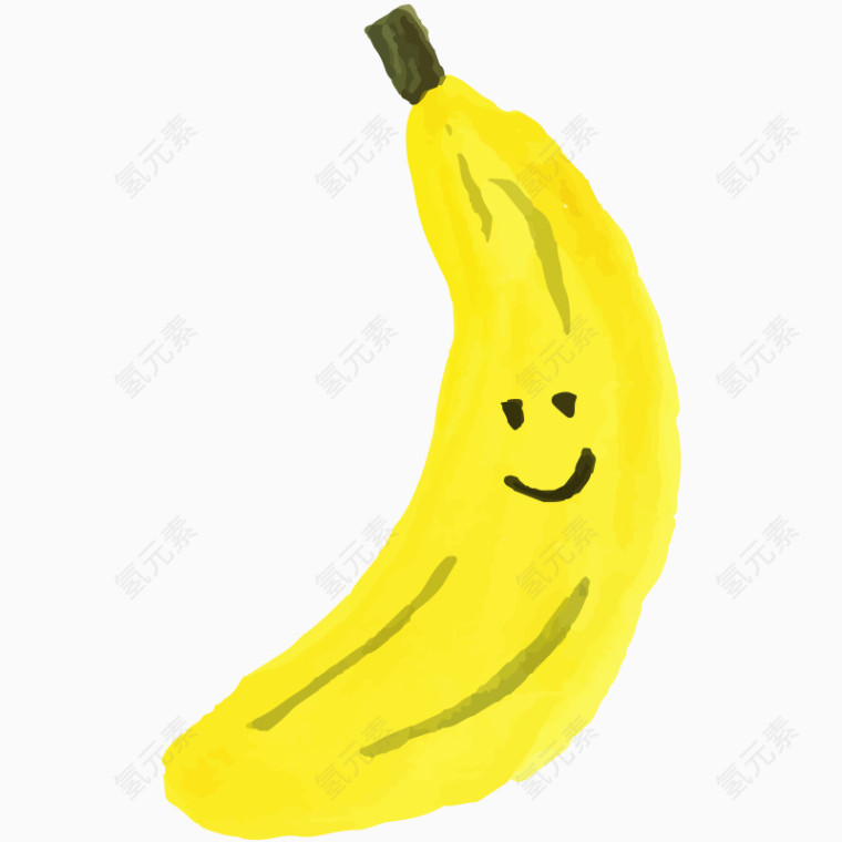 彩绘卡通水果香蕉
