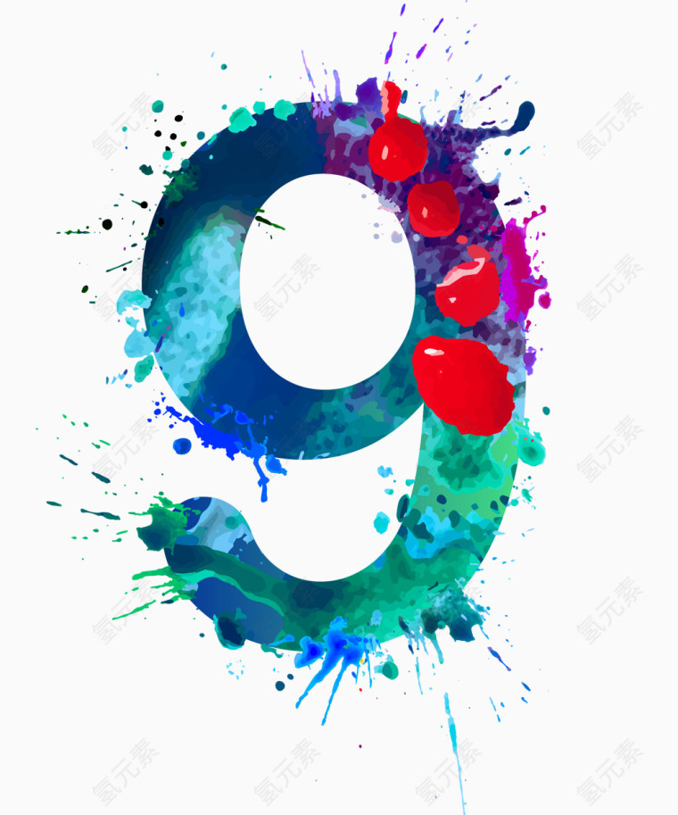 五彩艺术字