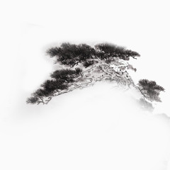 山峰上的树木