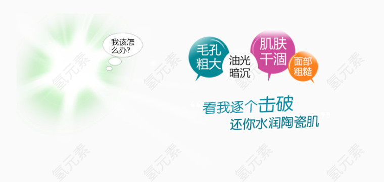 化妆品海报矢量
