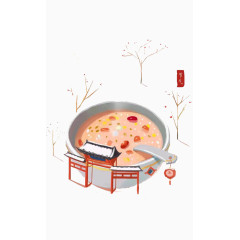 腊八粥素材