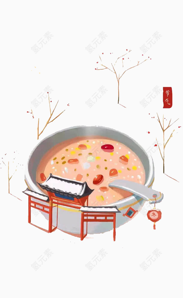 腊八粥素材