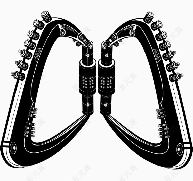 矢量电子产品黑白