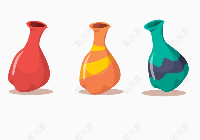 彩色瓶子简笔画