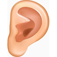 卡通手绘耳朵图标 