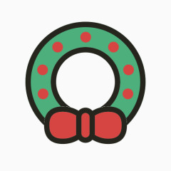 圣诞节假期花环圣诞节